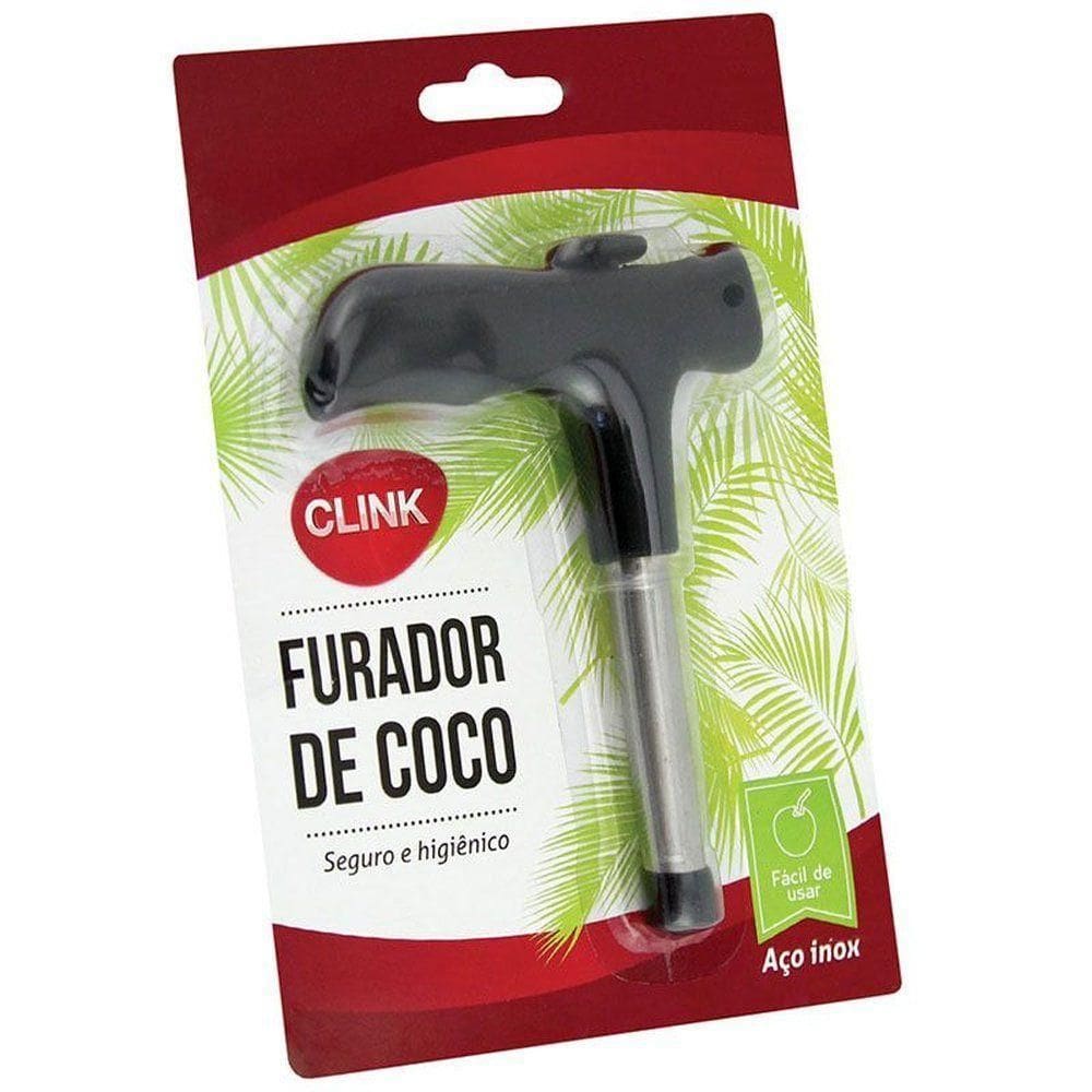 Furador Coco Aco Inox 11x14cm