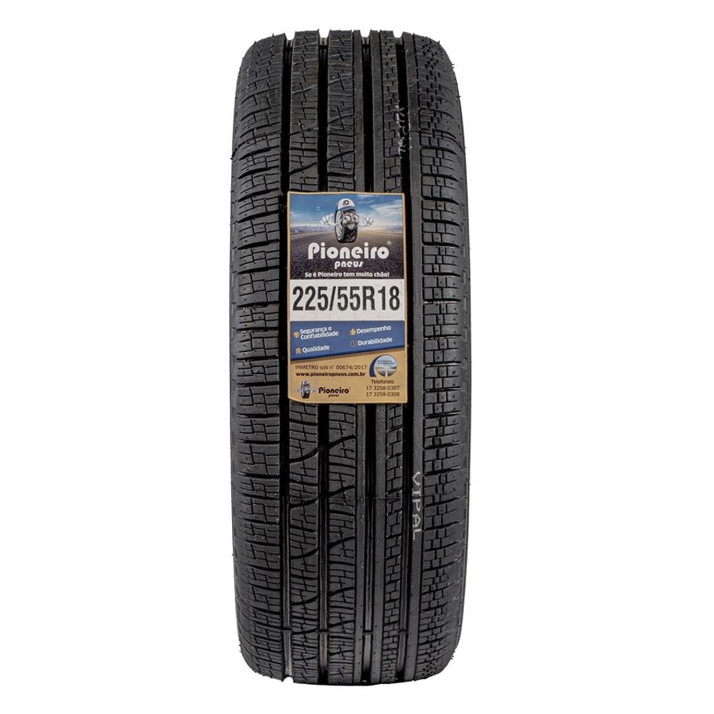 Pneu Aro 18 - 225/55 R18 - COM INMETRO - MARCA PIONEIRO