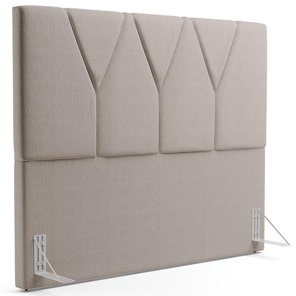 Cabeceira Cama Solteiro 100cm Aura Linho W01 Bege - Mpozenato