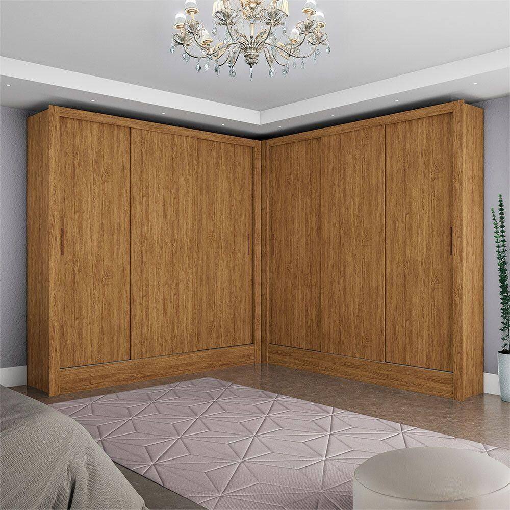 Closet Casal Duplo Dubai 6 Portas 6 Gavetas Cinamomo