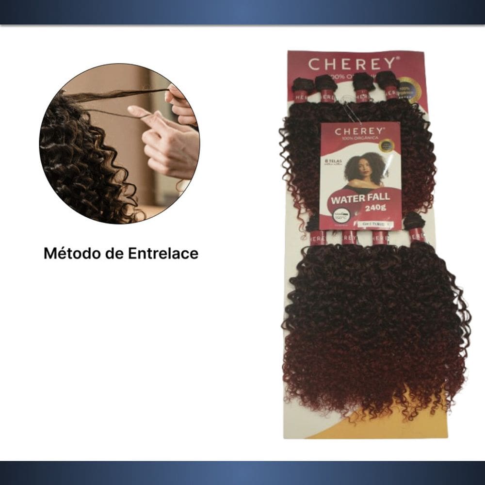 Cabelo Orgânico Cacheado Water Fall 240G entrelace