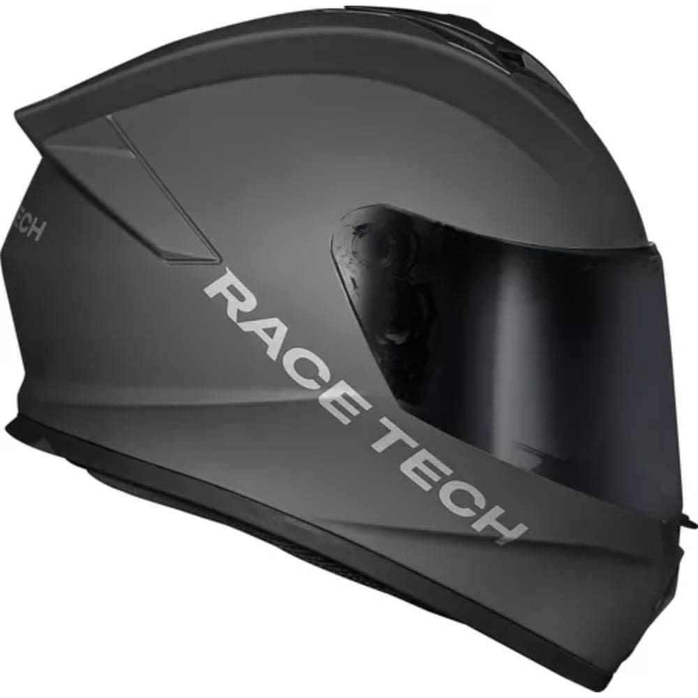 Capacete Race Tech Hit Monocolor Titânio Fosco