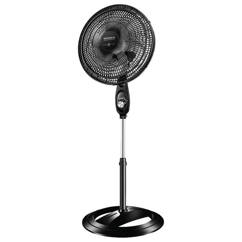 Ventilador de Coluna Mondial VSP-40C Super Power - com 3 Velocidades, Modo Silencioso, Preto/Prata 220V