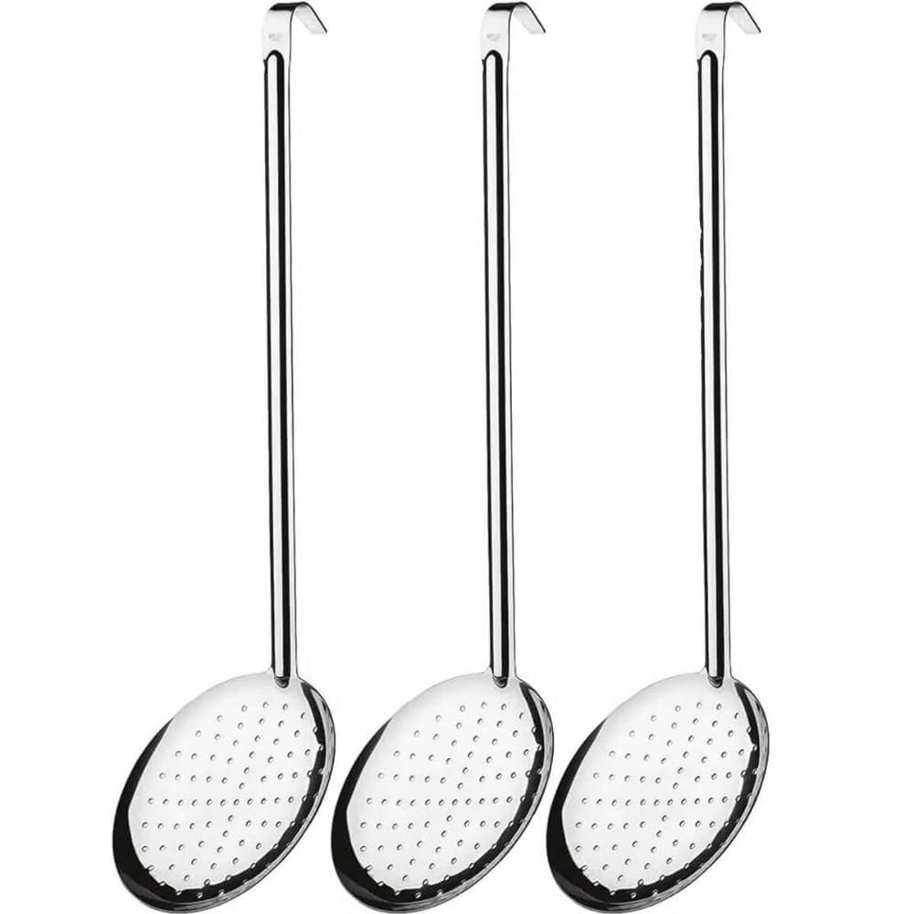 Kit 3 Escumadeiras Grandes para Fritura Cozinha Industrial R