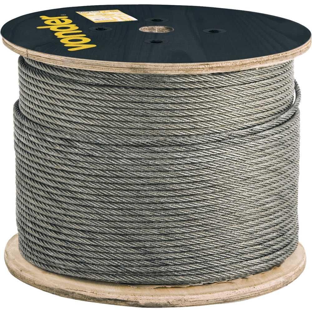 Cabo de aço galvanizado alma de fibra 159 mm 1/16” 6 x 7 VON