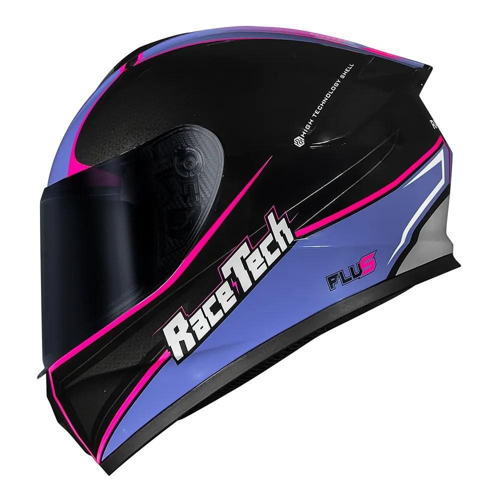 Capacete Race Tech Hit Plus Preto Roxo
