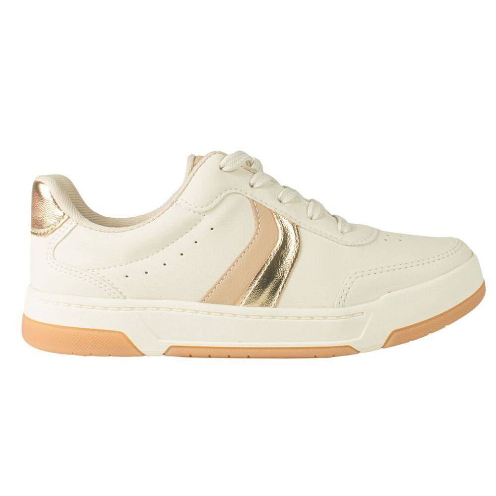 Tênis Dakota DO191 Feminino Creme conforto dia a dia
