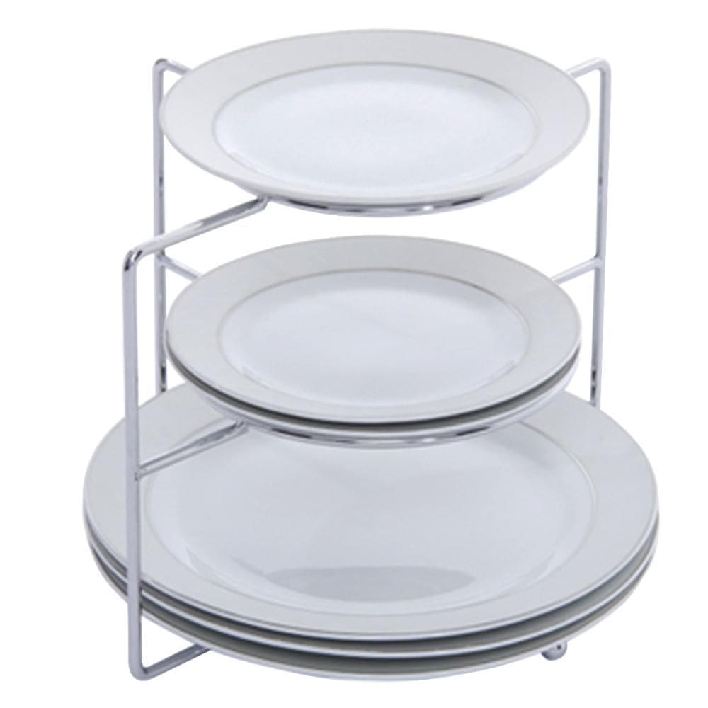 Organizador Suporte De Pratos Divisor 3 Níveis Rack Cozinha
