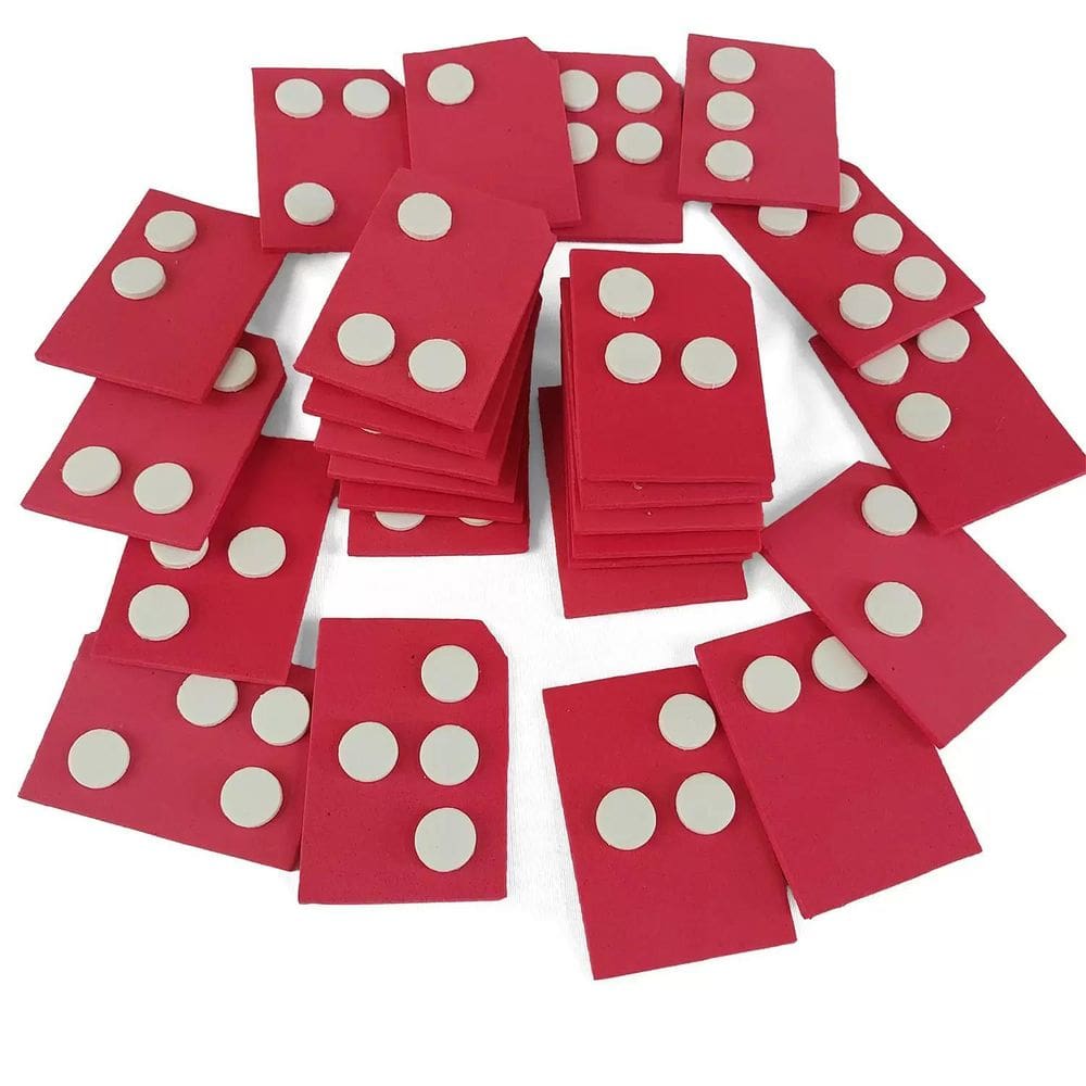 Alfabeto Braille Eva 26 Peças Grandes Abecedario Infantil