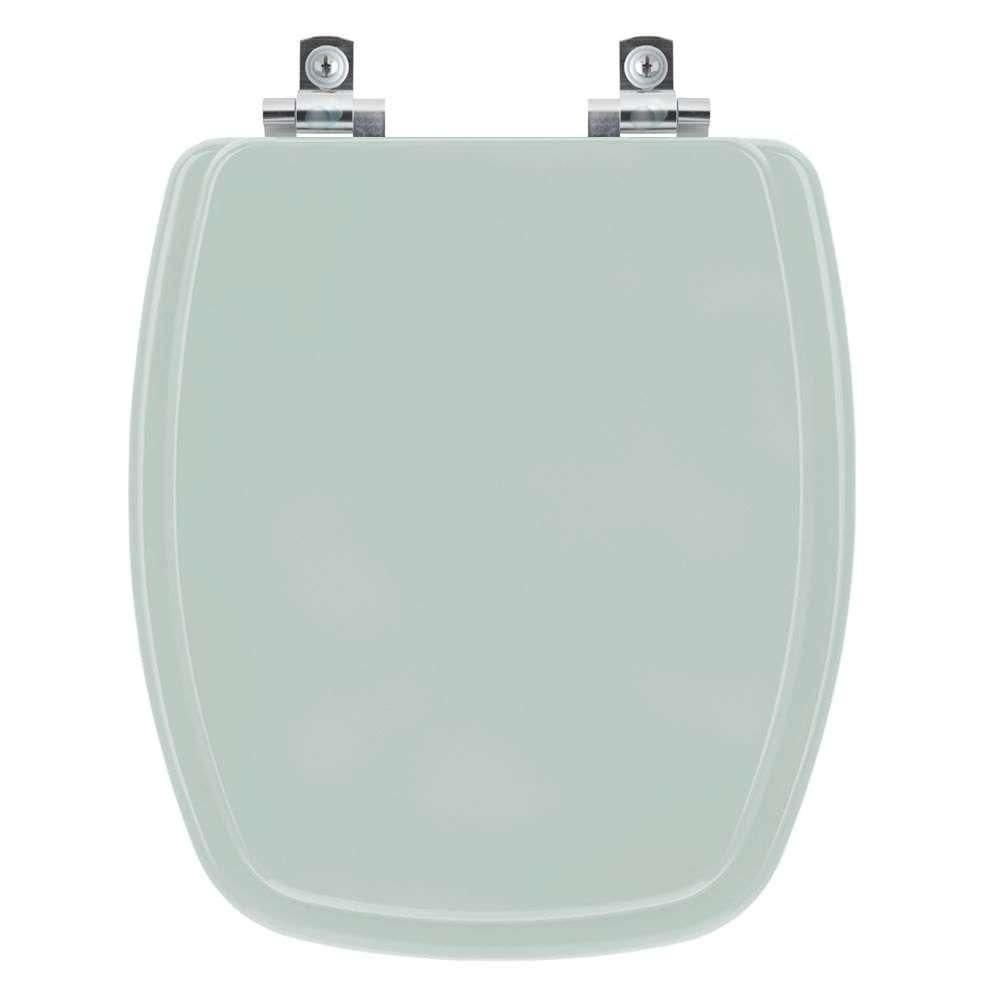 Assento Sanitário Soft Close Laguna Verde Agua para vaso Hervy