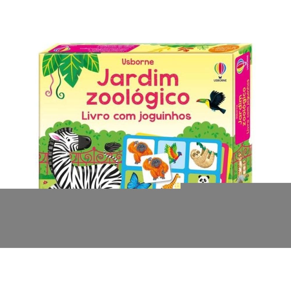 Jardim Zoológico: Livro Com Joguinhos