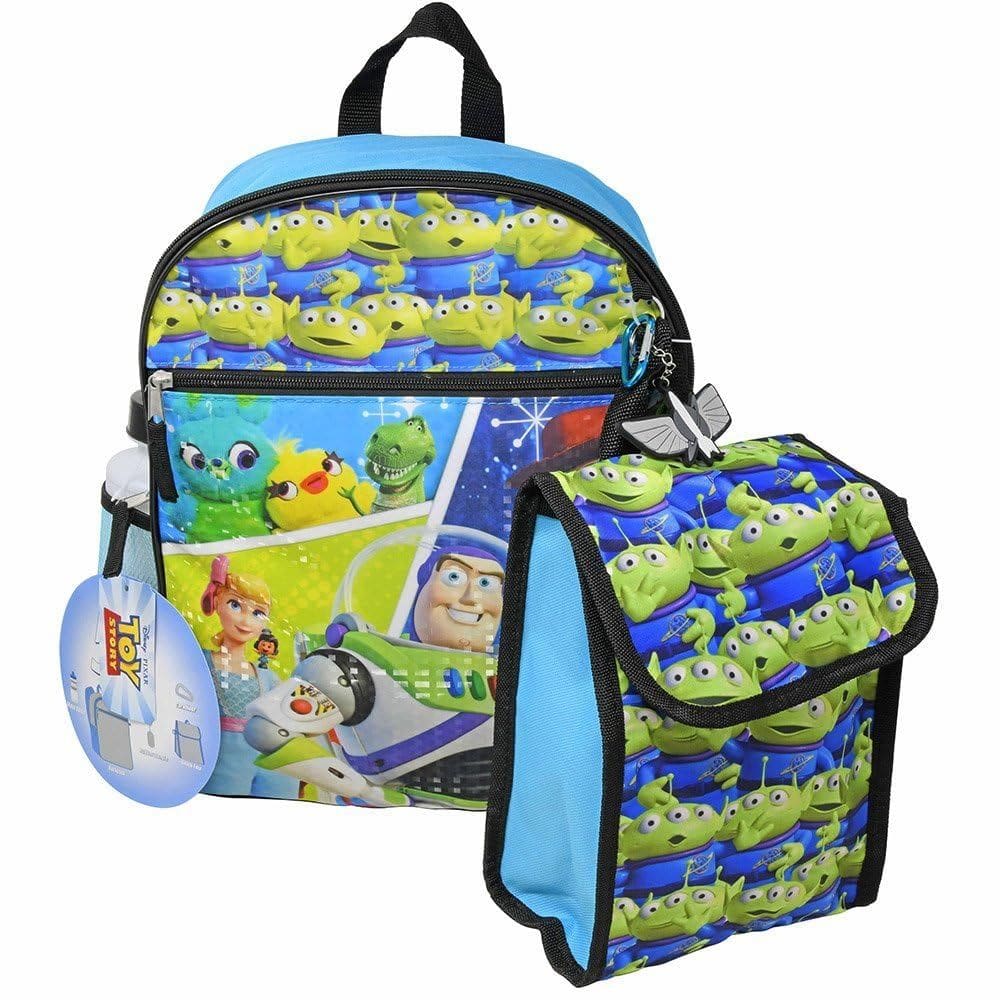 Mochila Disney Buzz Lightyear 16 com kit de almoço, garrafa e muito mais