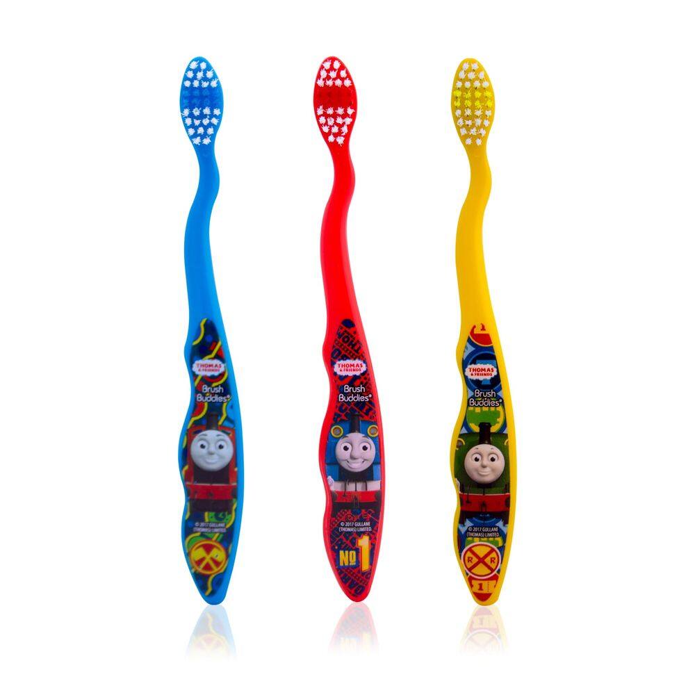 Escova de dentes Buddies Thomas & Friends para crianças 3PK