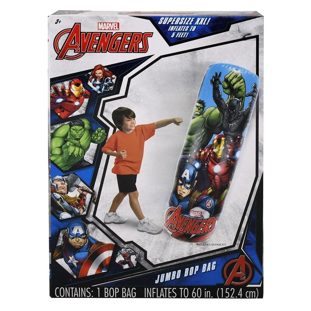 Saco de pancadas What Kids Want Avengers Jumbo de 5 pés de altura