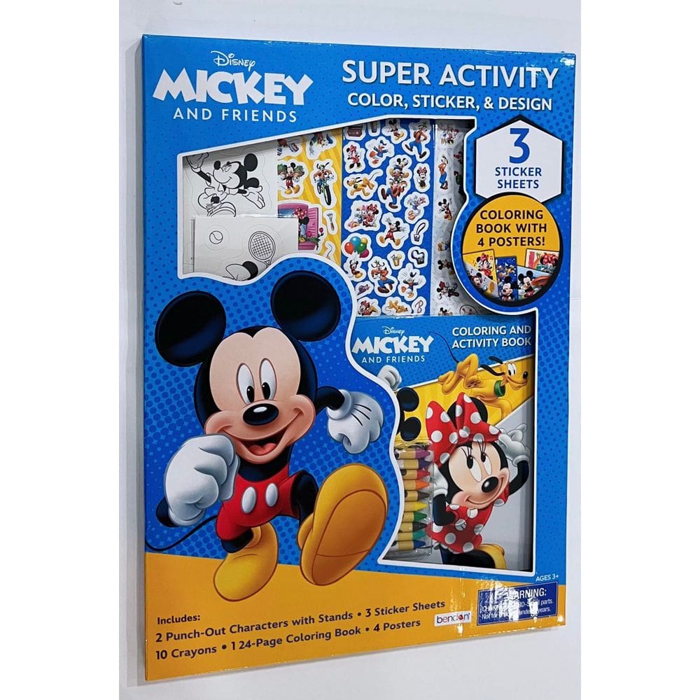 Conjunto de atividades bendon Mickey And Friends com cor, adesivo e design