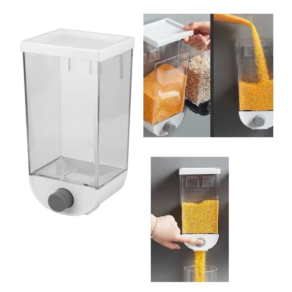 Dispenser De Cereais Multiuso Sucrilhos Graos Suporte De Parede Cozinha