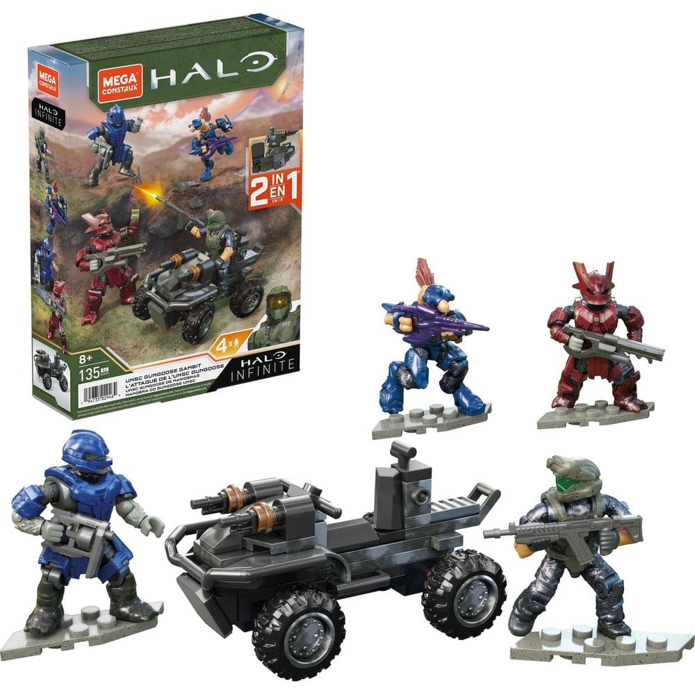 Construindo o veículo de ataque Toy MEGA Halo UNSC Gungoose Gambit