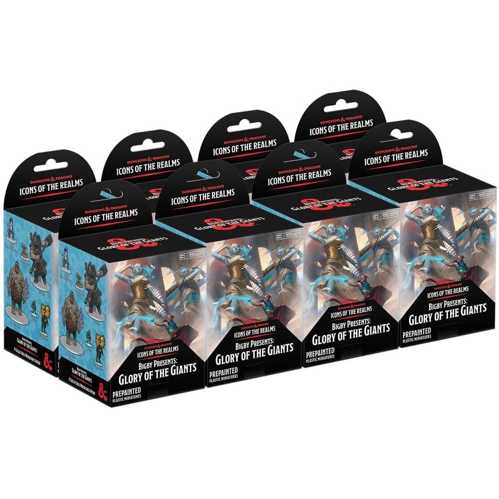 Ícones de D&D em miniatura do WizKids de The Realms Glory of Giants