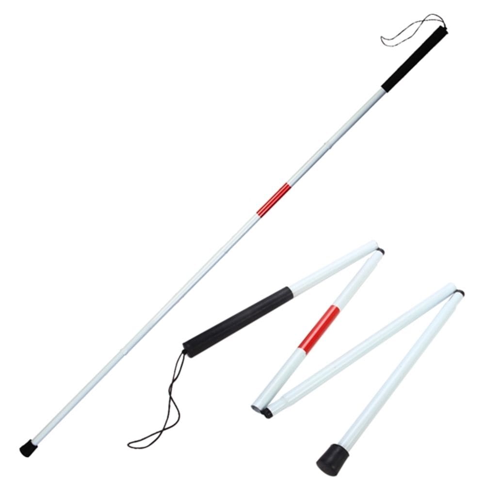 Bengala Dobravel Retrátil Clássica para Deficientes Visuais