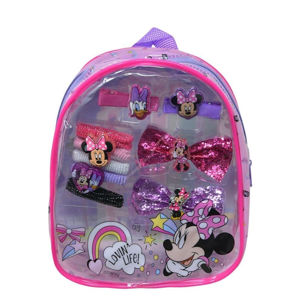Mochila Disney Girls Multicolorida Minnie Mouse com acessórios