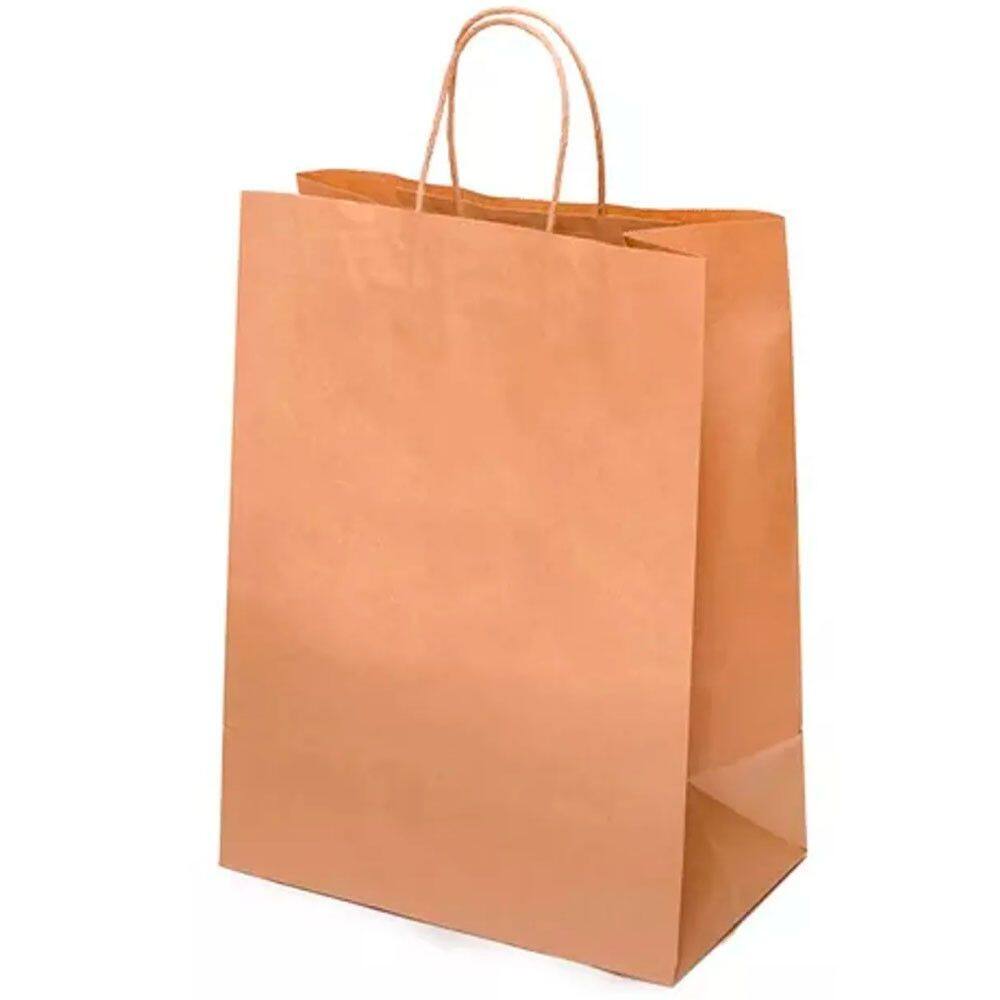 Sacola de Papel Kraft Lisa M 36x12,5x26 - Jussara