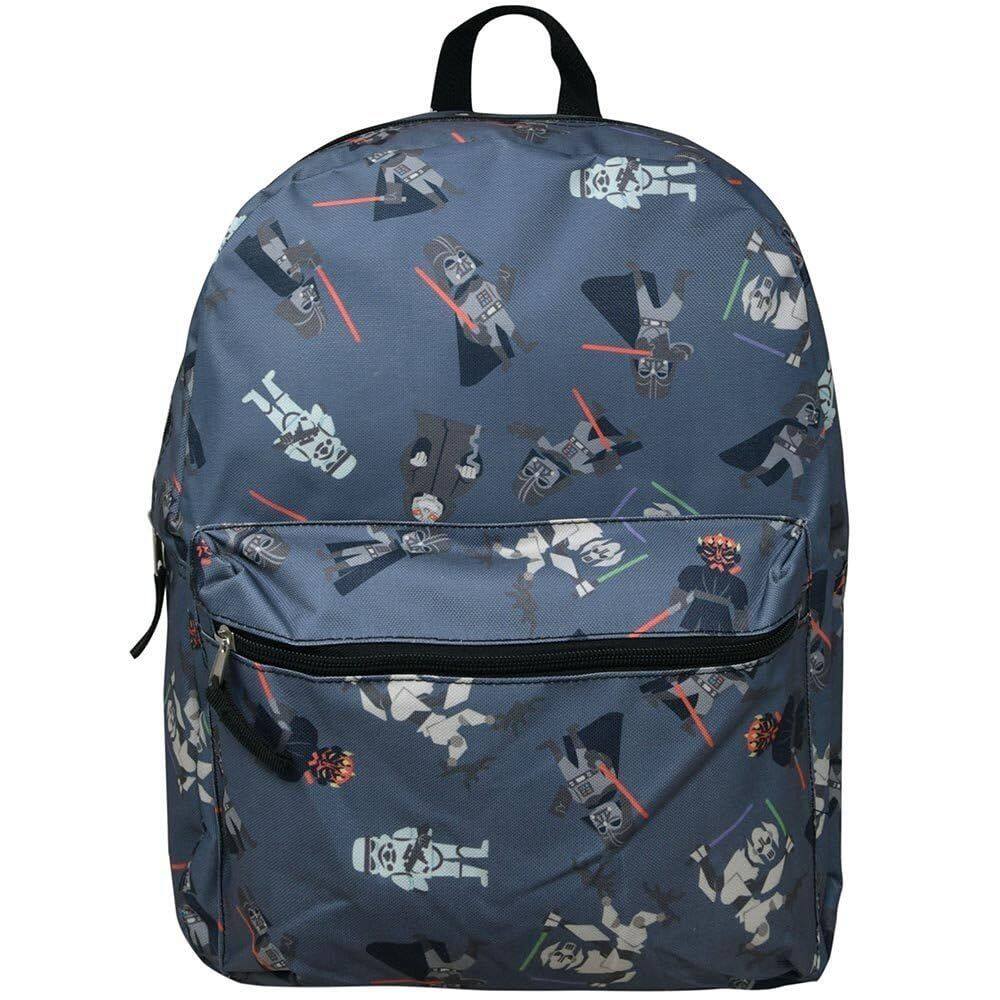 Mochila infantil Disney multicolorida grande com design de Star Wars