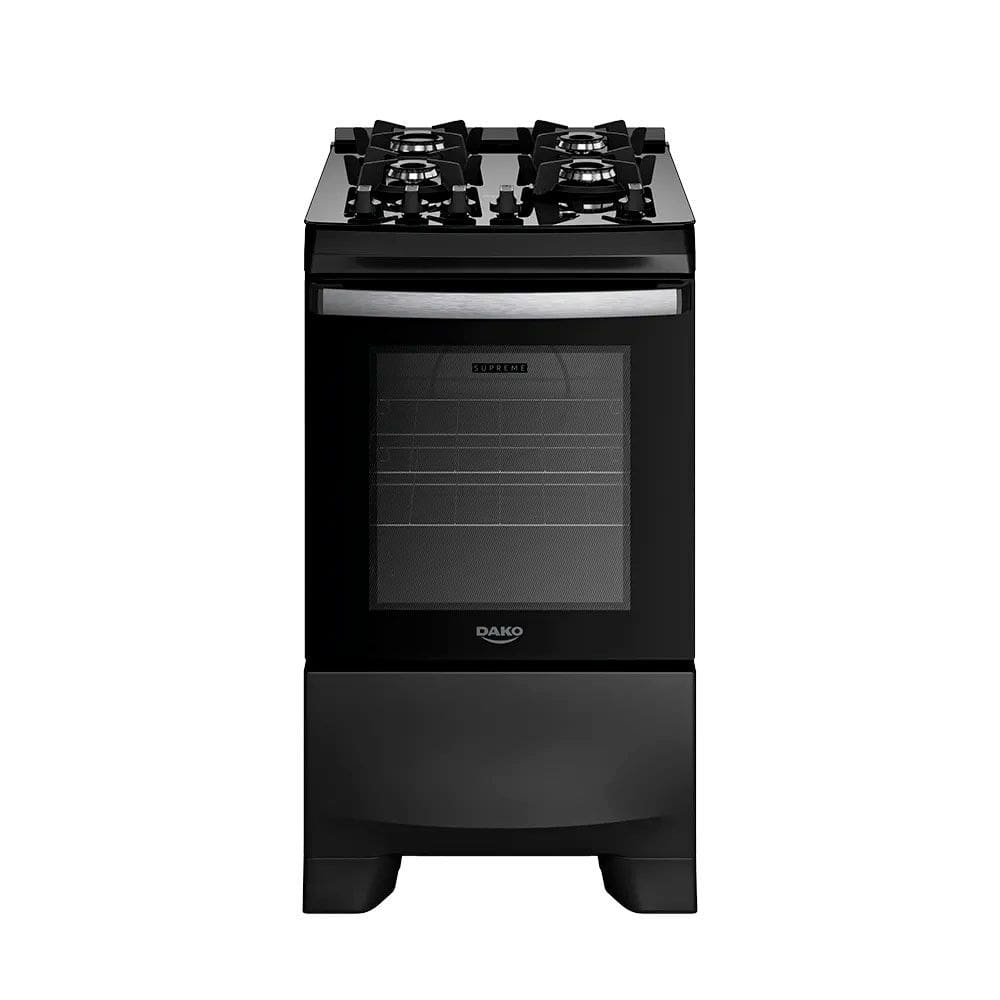 Fogão Dako Supreme Glass 4 Bocas com Mesa de Vidro