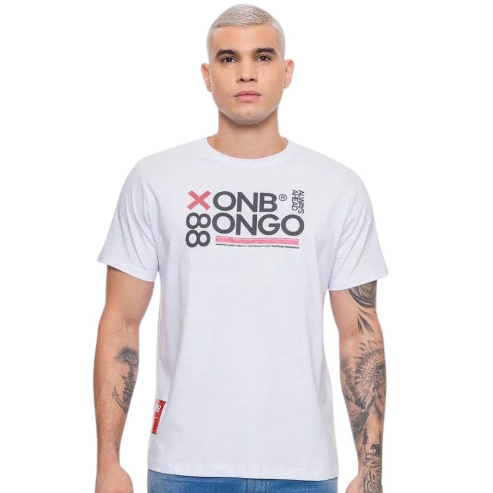 Camiseta Masculina Onbongo Branca ON071 Branco
