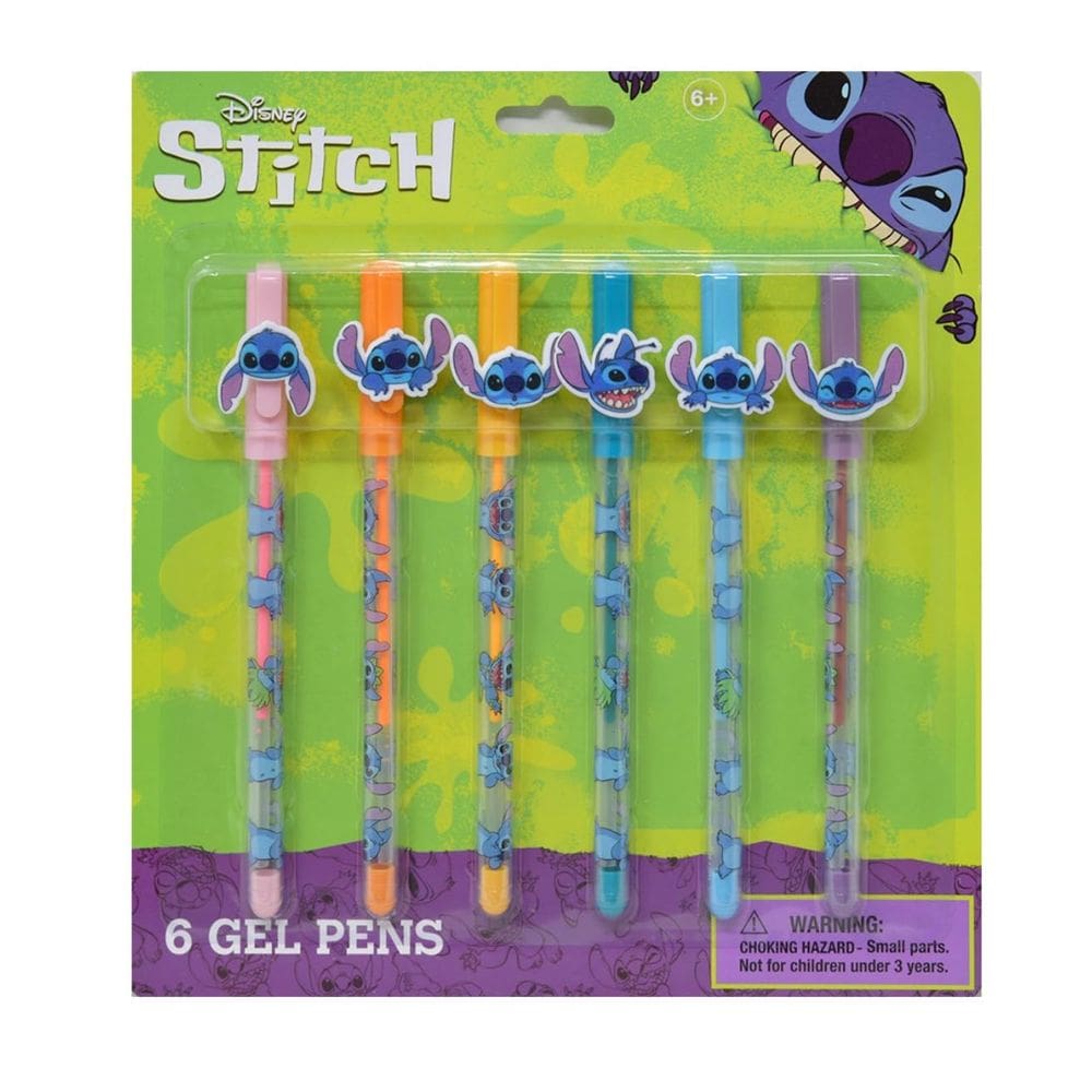 Canetas de gel Disney Stitch, pacote com 6