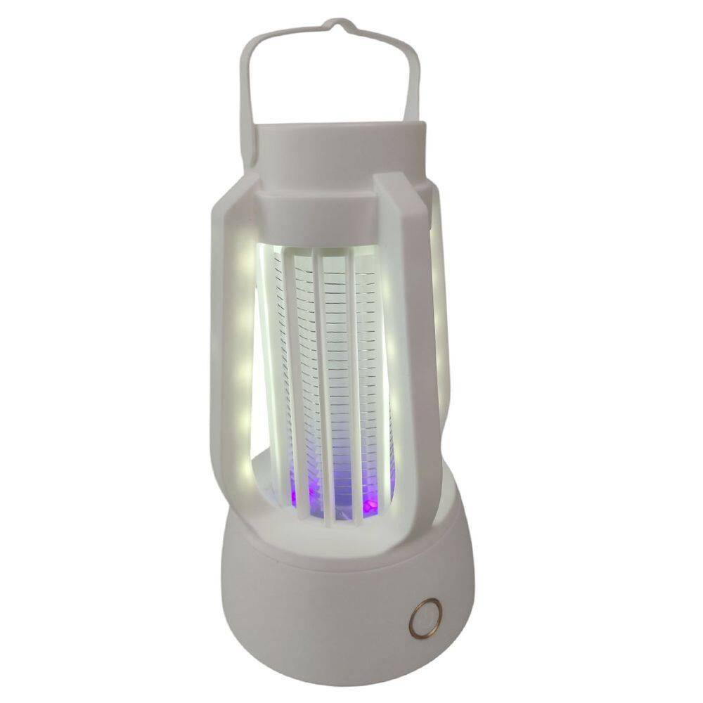 Luminaria LED Mata Mosquito Repelente Eletrico Armadilha Luz UV Pernilongo Inseto Bateria Recarregavel USB Casa Acampamento Trilha Ar Livre Piquenique