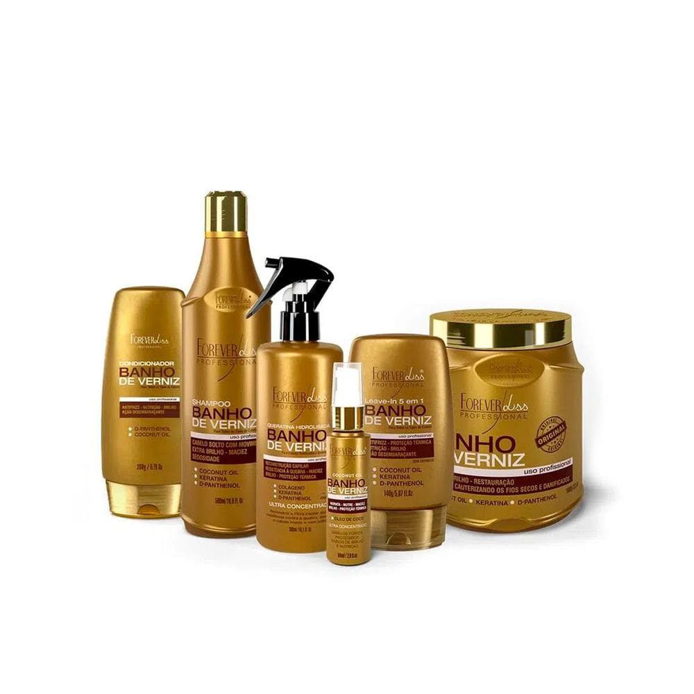 Kit Banho de Verniz Completo Profissional Forever Liss