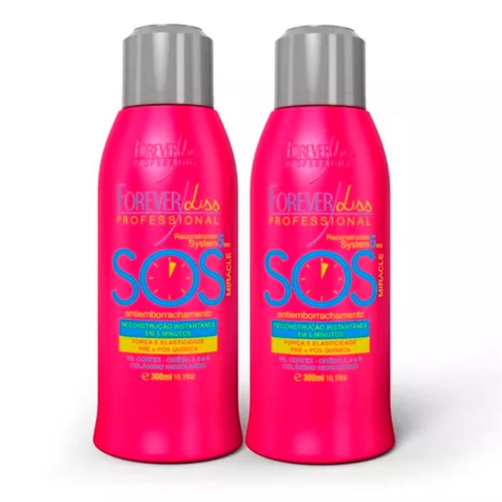 Kit 02 S.O.S Antiemborrachamento Forever Liss 300ml