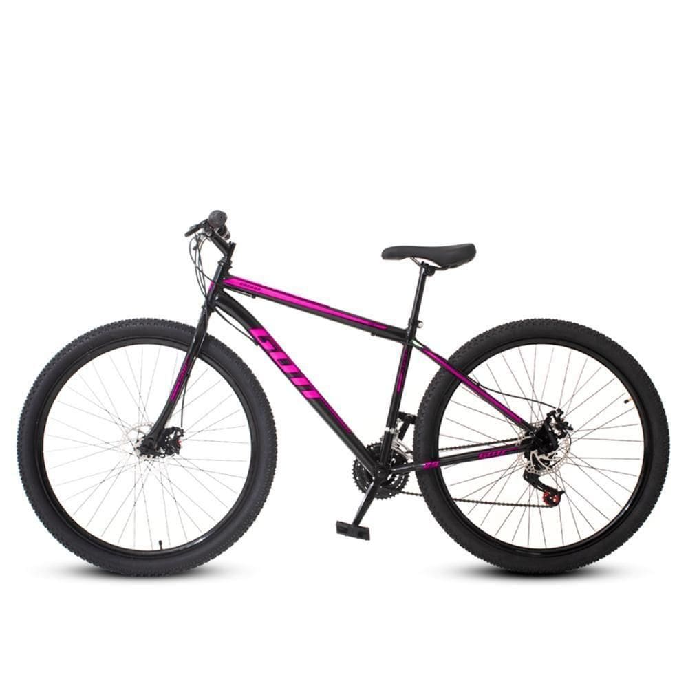 Bicicleta Aro 29 Aço Carbono Gott Cronos Freio A Disco 21v Preto Rosa