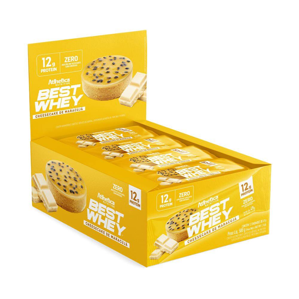 Best Whey Bar Display Atlhetica Nutrition Maracujá