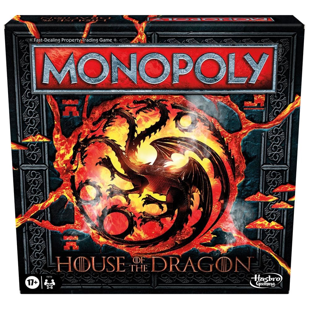 Jogo de Tabuleiro Monopoly House of the Dragon Edition para maiores de 17 anos