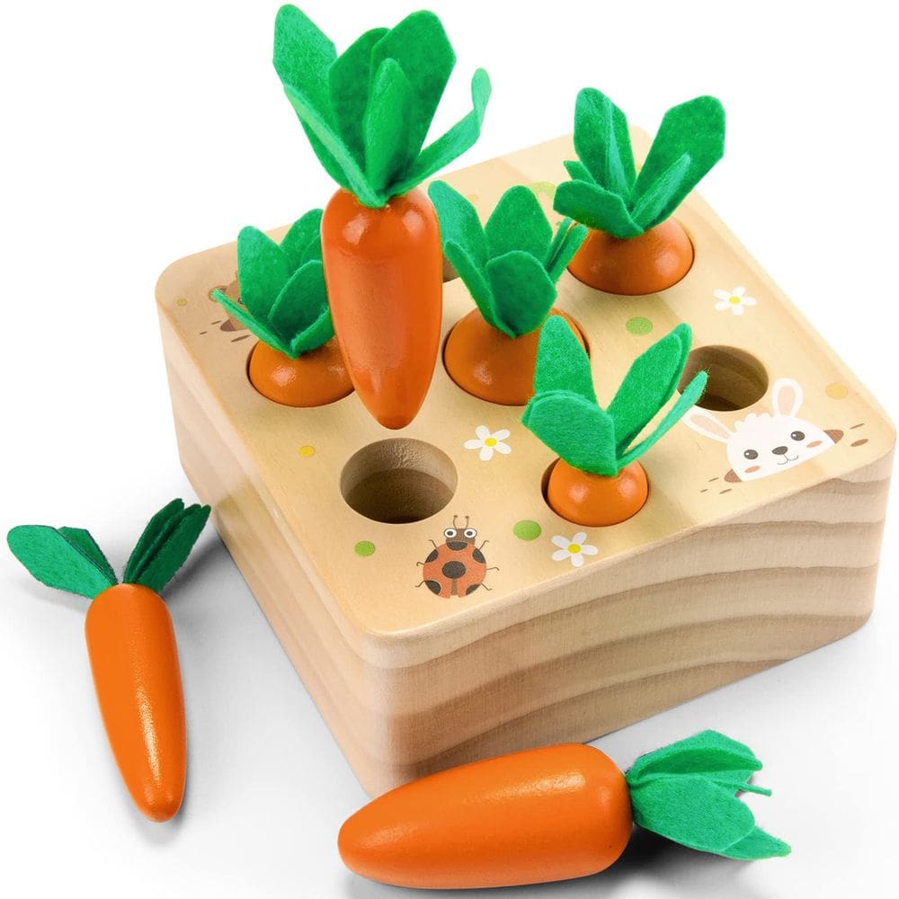 Quebra-cabeça de classificação de formas de desenvolvimento de madeira da Montessori Toys
