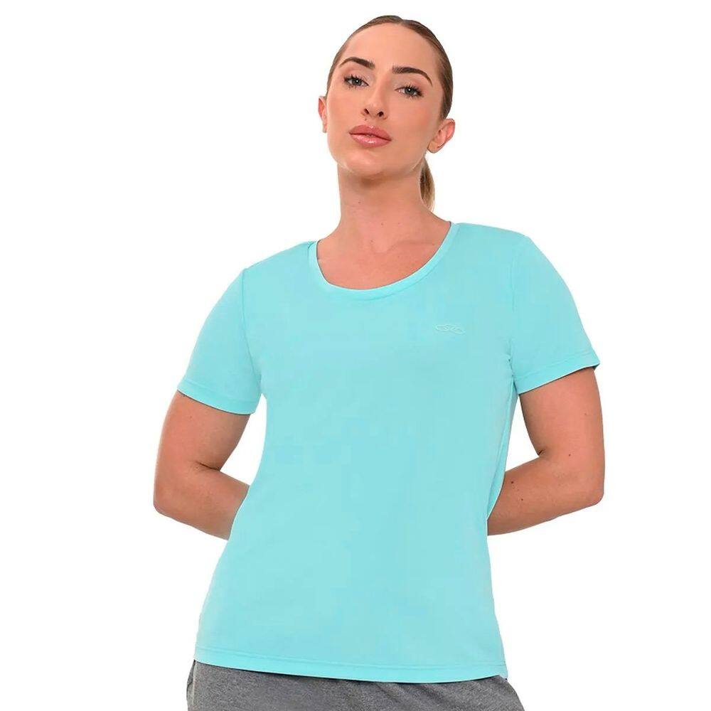Camiseta Olympikus Essential Feminina Piscina
