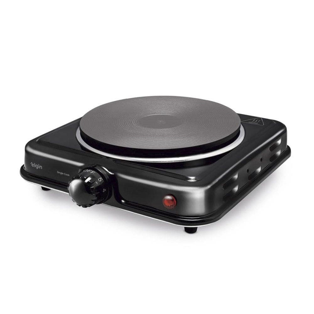 Fogão Portátil de 1 Boca 1000W Elgin com 5 Ajustes de Temperatura