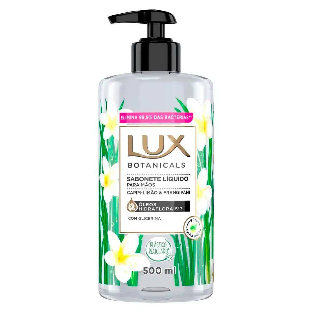 Sabonete Líquido Lux Botanicals Capim Limão e Frangipani 500ml
