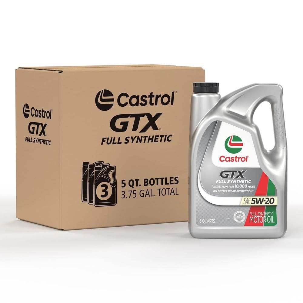 Óleo de motor Castrol GTX totalmente sintético 5W-20 5L (x3)