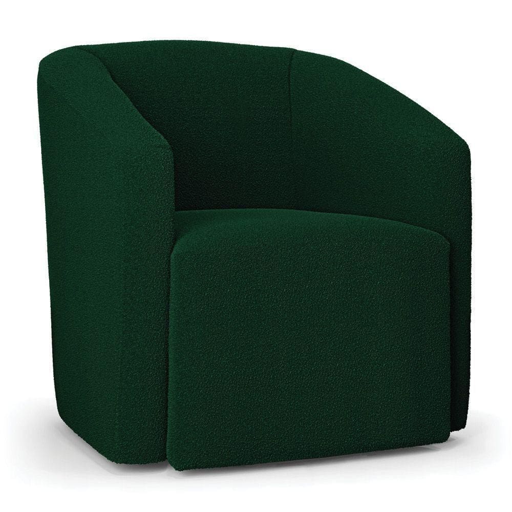 Poltrona Decorativa Orgânica Stella Max Bouclê Verde D03 - D`rossi