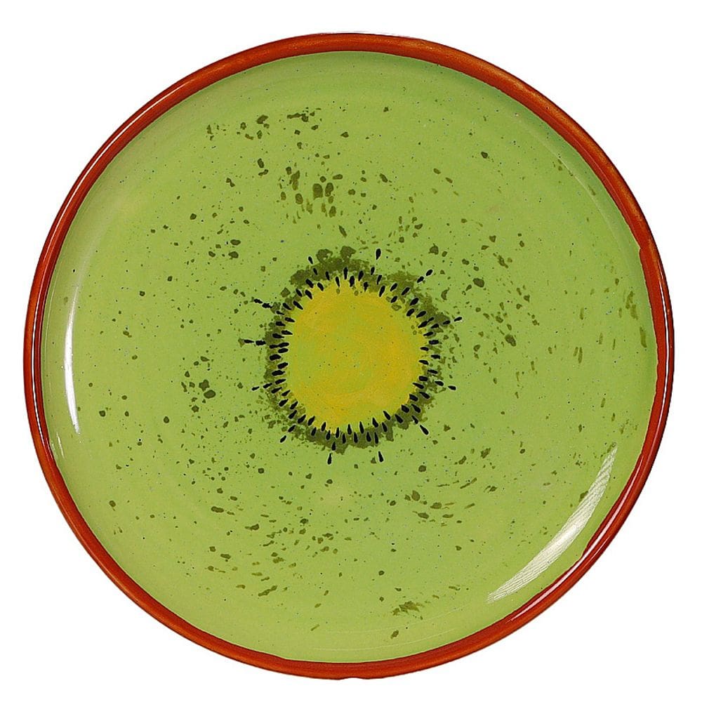 Prato Raso Redondo Kiwi Tutti-Frutti em Cerâmica 2x23cm 120-369KIW - Silveira