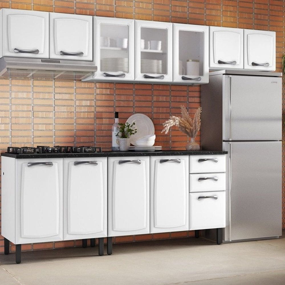 Cozinha Compacta em Aço New Premium Itatiaia Branco