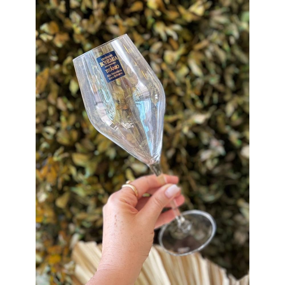 Unidade de taça Loxia água ou vinho em cristal 510ml-Bohemia