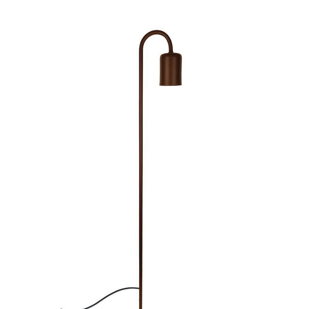 Balizador Espeto Jardim Luminária De Chão Gu10 75Cm Marrom