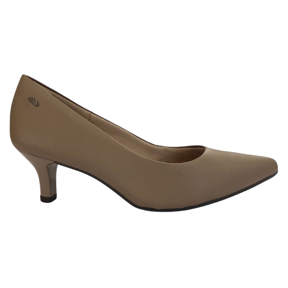 Sapato Scarpin Dakota G9381 Feminino Titanium saltinho