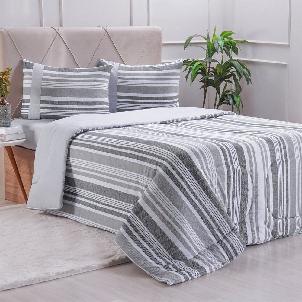 Edredom Queen Bella Cama Malha 125g/m² 100% Algodão 220x240cm