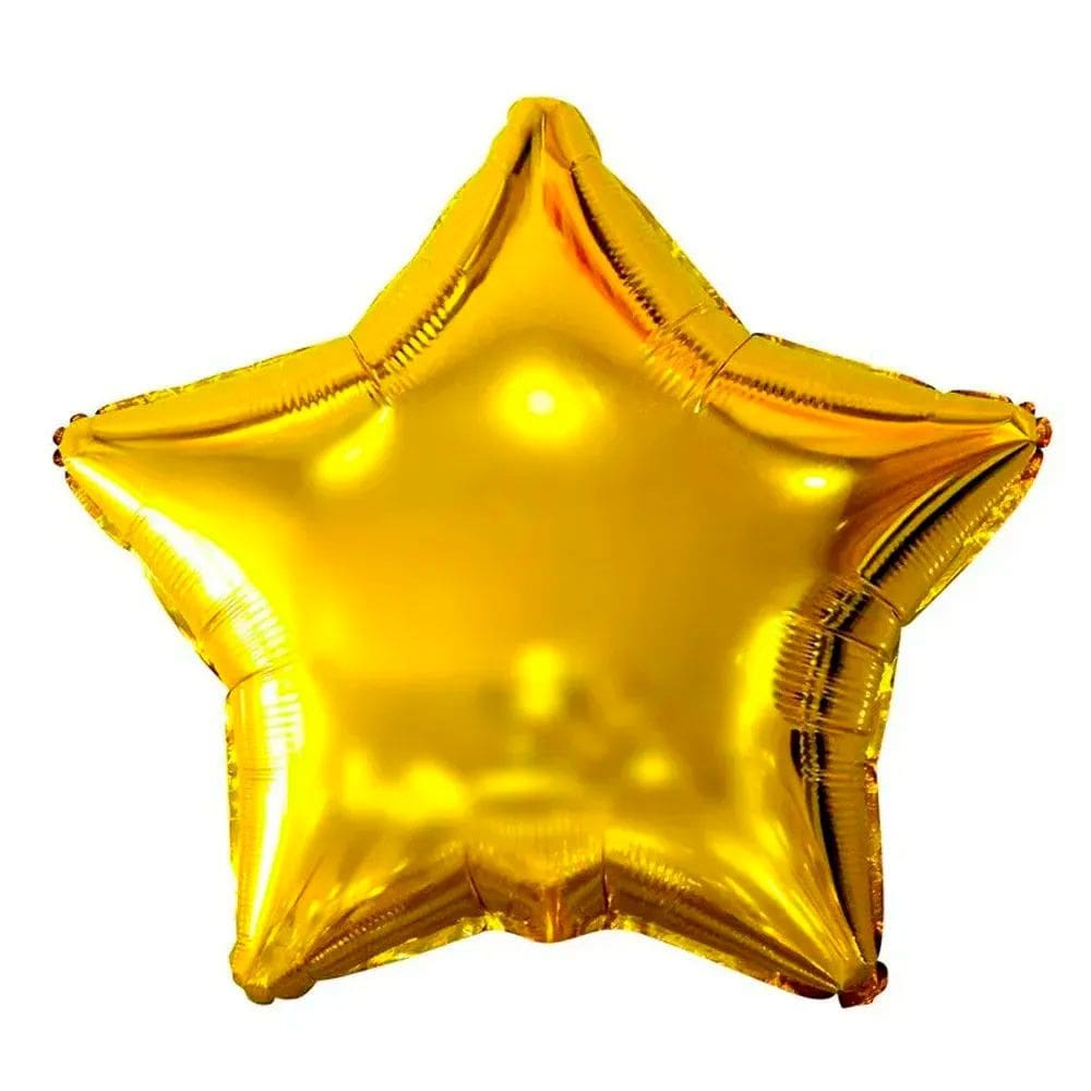 Balão Metalizado 45cm Estrela Dourada - Cleveland