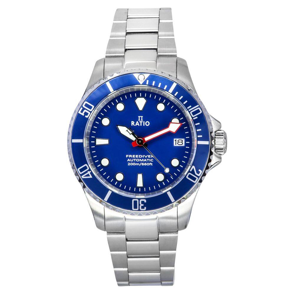 Relógio Diver RATIO FreeDiver Sapphire Crystal 200m resistente à água