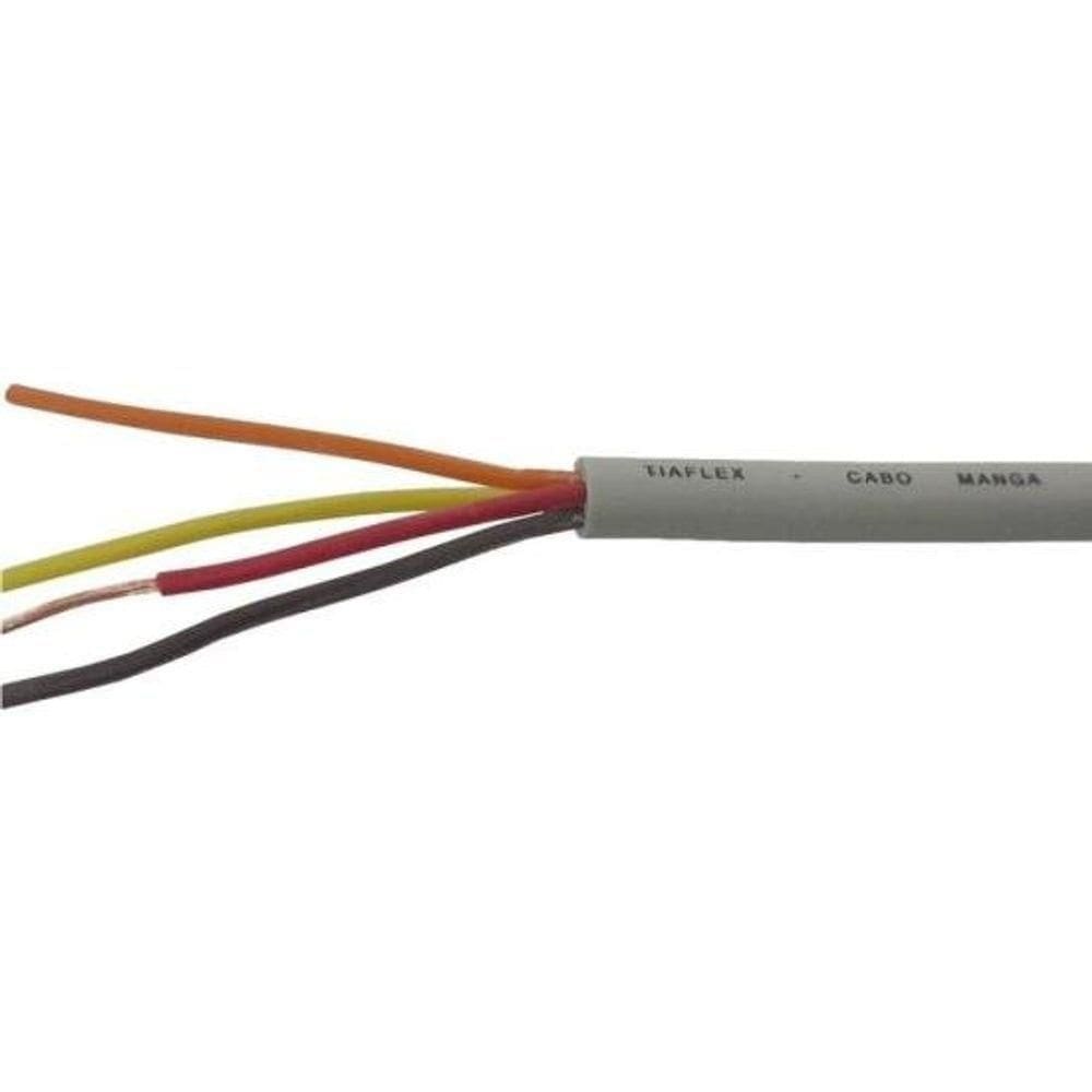 Fio Manga 4 X 26awg Sem Blindagem Bege Tiaflex - Rl 100